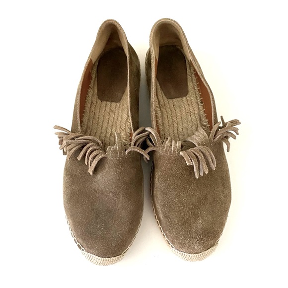 CHLOE SUEDE FRINGED ESPADRILLES - Picture 2 of 8